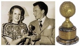 Frank Sinatra 1945 Golden Globe Award for The House I Live In That Promoted Jewish Tolerance -- The Only Major Award Won by Frank Sinatra to Appear at Auction